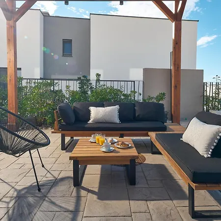 Luxury Natali With Pool, Terrace And Sea View 스플리트